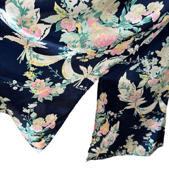 Vintage Victoria's Secret Gold Label Medium Large Satin Robe Tie Waist Womens - Picture 9 of 12